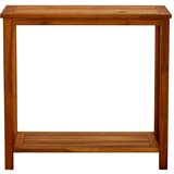 Maison Chic Vrtna konzolna miza - miza ob steni 80x35x75 cm trden akacijev les, (21786573) | Shoptok.si