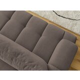 Bobochic Paris Smeđe-siva sklopiva/s prostorom za odlaganje sofa 251 cm Fuji – | shoptok.hr