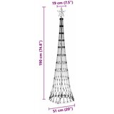  LED božićno drvce Topla bijela 51 x 51 x 190 cm Metal | shoptok.hr