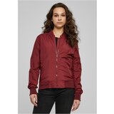 Urban Classics Women's Light Bomber jacket in burgundy | Shoptok.si