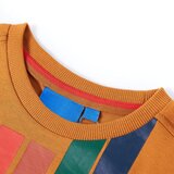  Dječja majica dugih rukava tamna oker boja 116 | shoptok.hr