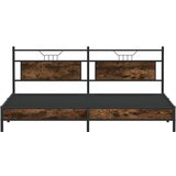 Metalni okvir kreveta bez madraca boja hrasta 193x203 cm | shoptok.hr