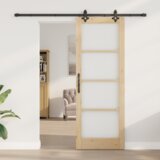 vidaXL klizna vrata s paketom hardvera 78x211 cm od masivnog drva bora | shoptok.hr