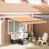  Skrovita tenda Žuta i narančasta 300 x 250 cm tkanina | shoptok.hr