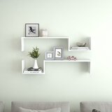 vidaXL Stenska polica 2 kosa bela 100x15x20 cm iverna plošča Cene