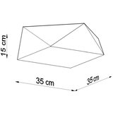 Sollux SL.0689 - plafonska svetiljka hexa 2xE27/60W/230V bela | Eponuda.com