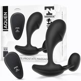 TARDENOCHE Aquen Prostate and Perineum Stimulator Liquid Silicone Remote Control Black Cene