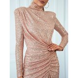 Edoti Women's maxi dress with long sleeves and built-in neckline KENZIE CEKIN DL | Eponuda.ba