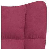  Stolica za opuštanje s osloncem za noge boja vina baršunasta | shoptok.hr