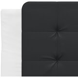  Okvir kreveta bez madraca Zadar bijelo-crni 100 x 200 cm od umjetne kože | shoptok.hr
