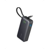 Anker Nano 10000mAh, 30W, sa ugrađenim USB-C kablom, Power Bank crni Cene