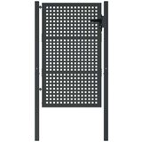 vidaXL Vrtna vrata antracitna 105x200 cm jeklo | Shoptok.si