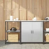 Kuhinjski set za pohranu 2 pcs Srebrna 150 x 50 x 92 cm