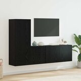 TV zidna jedinica Zidne 5 pcs Crni hrast Konstruirano drvo | Eponuda.ba