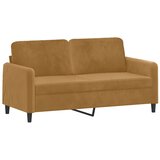 2-dijelni set sofa smeđi baršunasti | shoptok.hr