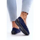 Boto Women's Navy Suede Moccasins Si Passione | Shoptok.si