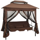 Gazebo konvertibilna ljuljačka boja kave | shoptok.hr