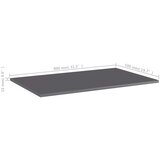 Police za knjige 4 kom visoki sjaj sive 80x50x1,5 cm od iverice | shoptok.hr