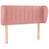  Uzglavlje s ušima ružičasti 83x23x78/88 cm baršunasti | shoptok.hr