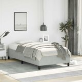  Okvir kreveta bez madraca svijetlosivi 100x203 cm Twin XL baršunasti | shoptok.hr