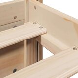  Okvir kreveta s uzglavljem 90 x 200 cm od masivne borovine | shoptok.hr