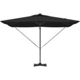 Cantilever Roma Parasol s LED-ima - Crna 286 x 285 x 270 cm Aluminij | shoptok.hr
