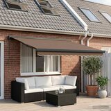  Povlačivi tende Sivosmeđa 350 x 250 cm Platno i Aluminij | shoptok.hr
