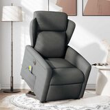 Maison Chic Električni masažni naslanjač - Relax naslanjač s funkcijo vstajanja temno siv, (22061190) Cene