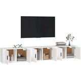 vidaXL Stenska TV omarica 3 kosi bela 80x34,5x40 cm | Shoptok.si