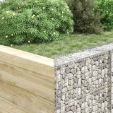 Trapezna gabionska gredica od pocinčanog čelika 80x20x100 cm | Eponuda.com