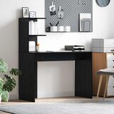  Stol s policom Crni hrast 102 x 50 x 124 cm Konstruirano drvo | shoptok.hr