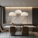 Brilagi Luster na sajli WABI SABI 1xE27/60W/230V &amp;Oslash; 50 cm bela Slike
