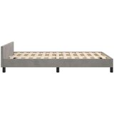  Posteljni okvir z vzglavjem svetlo siv 120x200 cm žamet, (20794902) | Shoptok.si