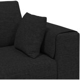 SOFA s jastukom 3 pcs Crna tkanina | shoptok.hr