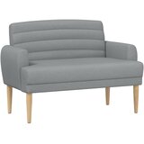  Ljubavni kauč s gumbima Svjetlosiva 116 x 67 x 80 cm Tkanina | Eponuda.com