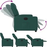  Električni naslonjač od tkanine tamnozeleni | shoptok.hr