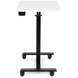  Mobilni stol 70x48 cm Stol za prijenosno računalo Podesiva visina 71,5-112 cm Bijela ploča ModernHome | shoptok.hr
