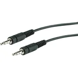 11.09.4502 utičnica audio priključni kabel [1x 3,5 mm banana utikač - 1x 3,5 mm banana utikač] 2.00 m crna sa zaš