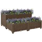  Visoka greda 80x80x38 cm polipropilen | Shoptok.si