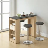 Norel Kitchen Bar Anthracite/Drvo 781