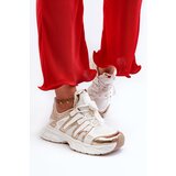 Kesi Ahmani Women's White and Gold Sneakers | shoptok.hr