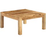 vidaXL Klubska mizica iz trdnega mangovega lesa 80x80x40 cm | Shoptok.si