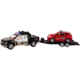  Policijski auto za igru s prikolicom i autićem - crni | Shoptok.si