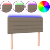 Maison Chic led posteljno vzglavje - vzglavna omarica - nočna omarica taupe 90x5x78/88 cm blago, (21706227) Cene