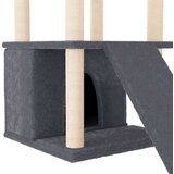  Penjalica za mačke sa stupovima za grebanje tamnosiva 133 cm | shoptok.hr