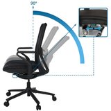 MID.YOU Pisarniški Stol Vervio, Črna | Shoptok.si