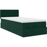 Okvir kreveta s madraca tamnozeleni 90x200cm baršunasti | shoptok.hr