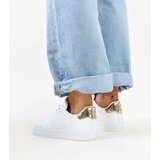 Gemre White and Gold Akila Sneakers | Shoptok.si