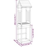  Toranj za igru 52,5x46,5x206,5 cm od impregnirane borovine | shoptok.hr
