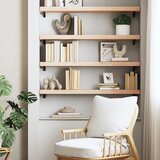 Maison Chic Stenska polica - Viseča Polica 80x20x4 cm trdna bukovina, (21794046) | Shoptok.si